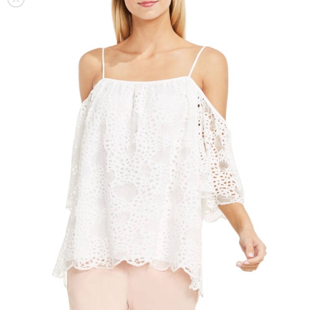 Vince Camuto Off the Shoulder Lace Blouse
